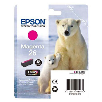Tinteiro Epson 26 (C,M,Y) 4,5ml