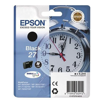 Tinteiro Epson 27 Preto C13T27014010 6,2ml