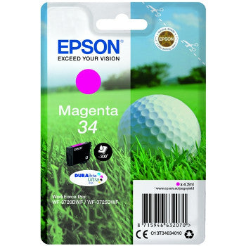 Tinteiro Epson 34 (C,M,Y) 4,2ml