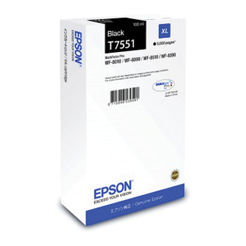 Tinteiro Epson T7551 Preto C13T755140 100ml 5000 Pág.