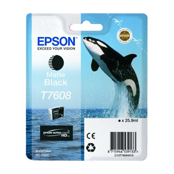 Tinteiro Epson T7608 Preto Matte C13T76084010 25,9ml