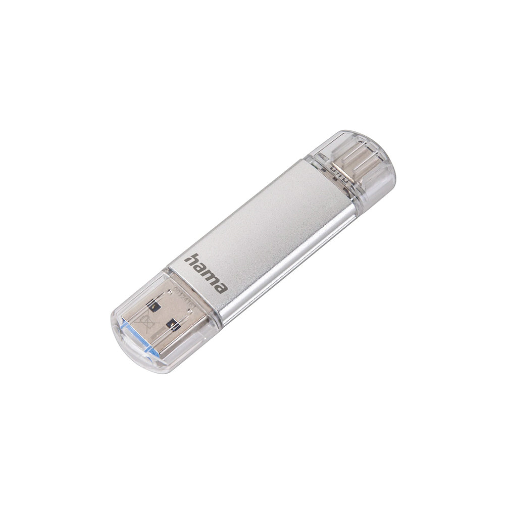 Pen Drive 32GB USB-C 3.1 + USB-A 3.0 Hama C-Laeta Prata