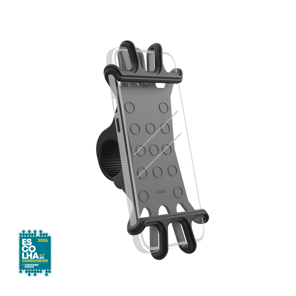 Suporte Smartphone Universal Bicicleta Flexible Preto