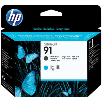 Cabeça Impressão HP 91 Preto Matte/Azul C9460A 775ml