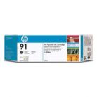 Pack Tinteiros HP 91 Preto Matte C9480A 775ml 3un