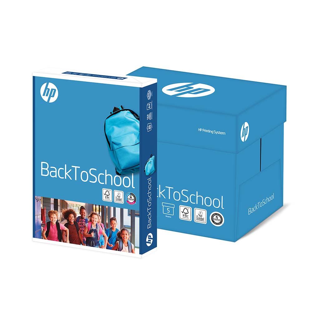 Papel 080gr Fotocopia A4 HP Back To School 5x500Fls