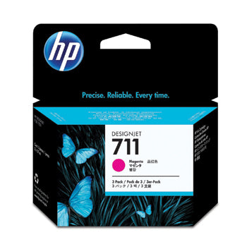 Pack Tinteiros HP 711 Magenta CZ135A 29ml 3un