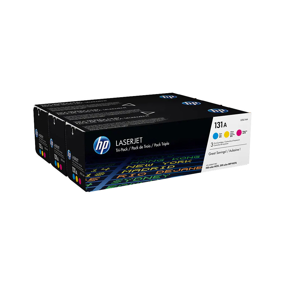 Pack Toners HP 131A 3 Cores U0SL1AM 1800 Pág.