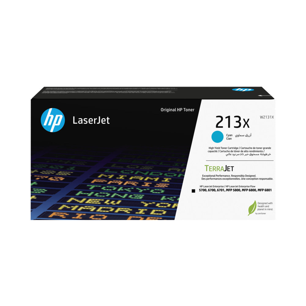 Toner HP 213X Azul W2131X 6000 Pág.