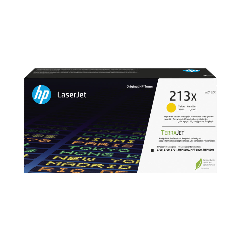 Toner HP 213X Amarelo W2132X 6000 Pág.