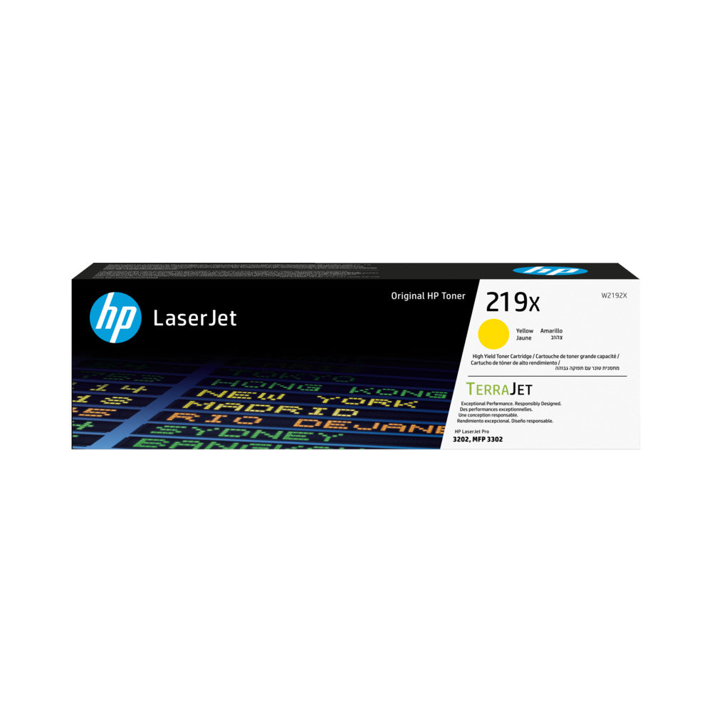 Toner HP 219X Amarelo W2192X 2500 Pág.