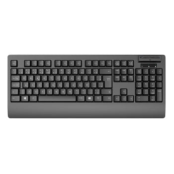 Teclado com Smart Card Reader Cartão Cidadão Preto