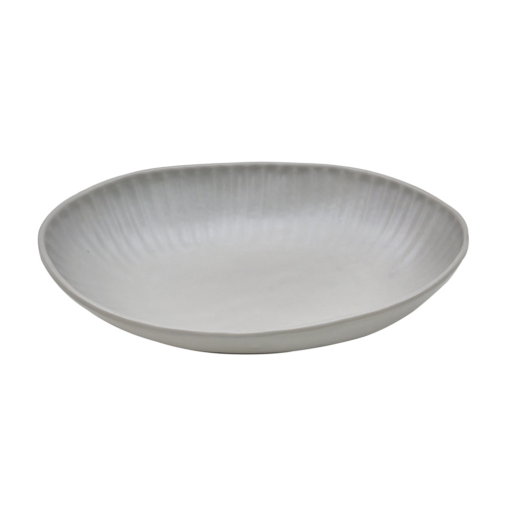 Saladeira 26.5x19.6x5cm Melamina Oval AQUA GREY 1un