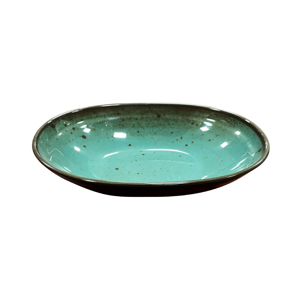 Tigela 21.6x14x4.8cm Melamina Oval TERRACOTA Azul 1un