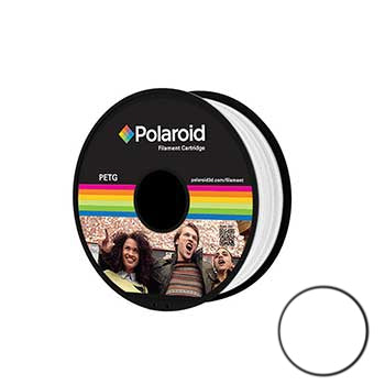Filamento Universal PETG 1.75mm Polaroid 1Kg Branco