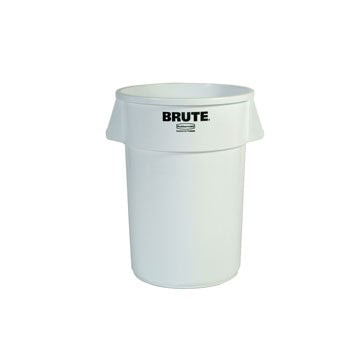 Contentor 38L Plástico Redondo Brute s/Tampa Branco