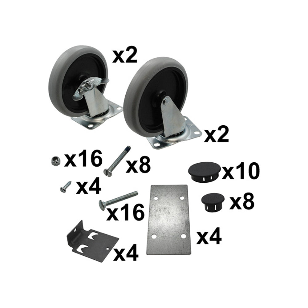 Kit de Rolamentos de Borracha Max System P/Rack 2+2 Branco