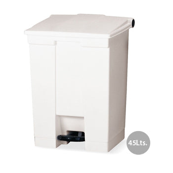 Contentor 45L Plástico Branco com Pedal