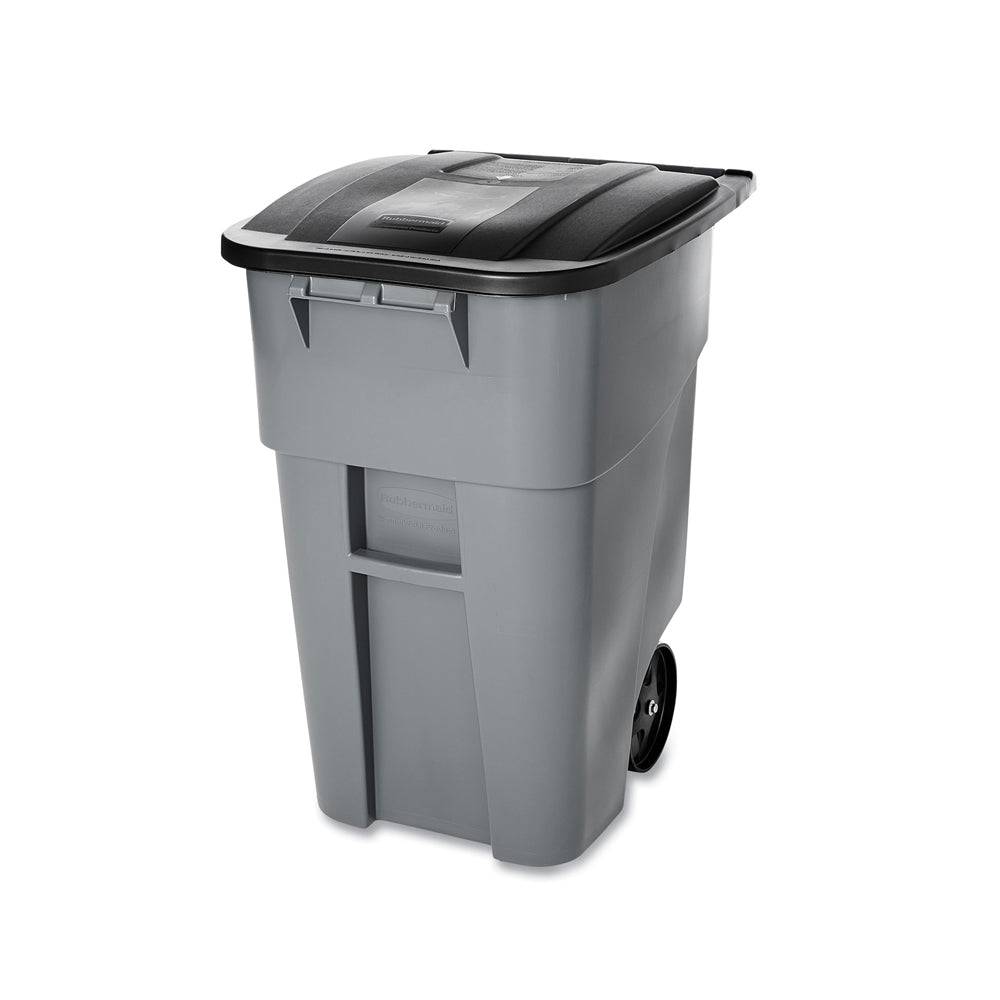 Contentor 189,3L Plástico Brute c/Rodas c/Tampa Cinza