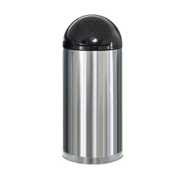 Contentor 55L Metal EasyPush Aço Inox