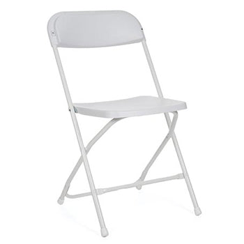 Cadeira Dobrável em Plástico Branco