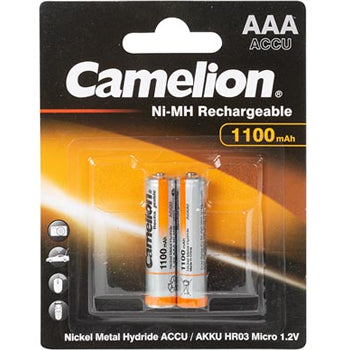 Pilhas Recarregáveis AAA 1.2V 1100mAh 2un