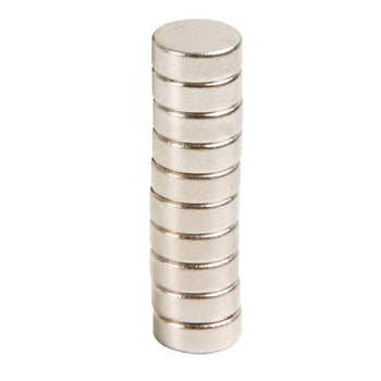 Magnetos 08mm (neodímio) Metalo Pack 10un