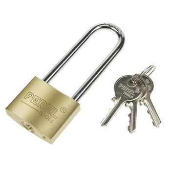 Cadeado 40mm Dourado Argola Extra Alta com Chaves