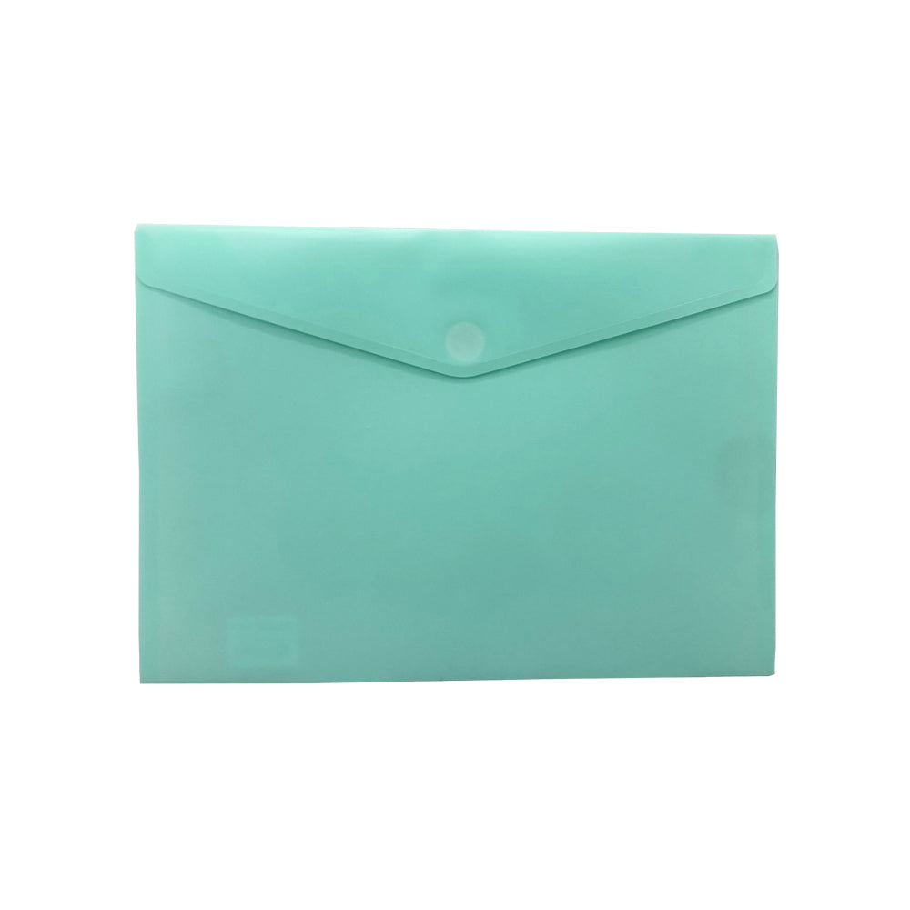 Bolsa 355x240mm A4 Envelope Fecho Velcro Menta Mate Pastel