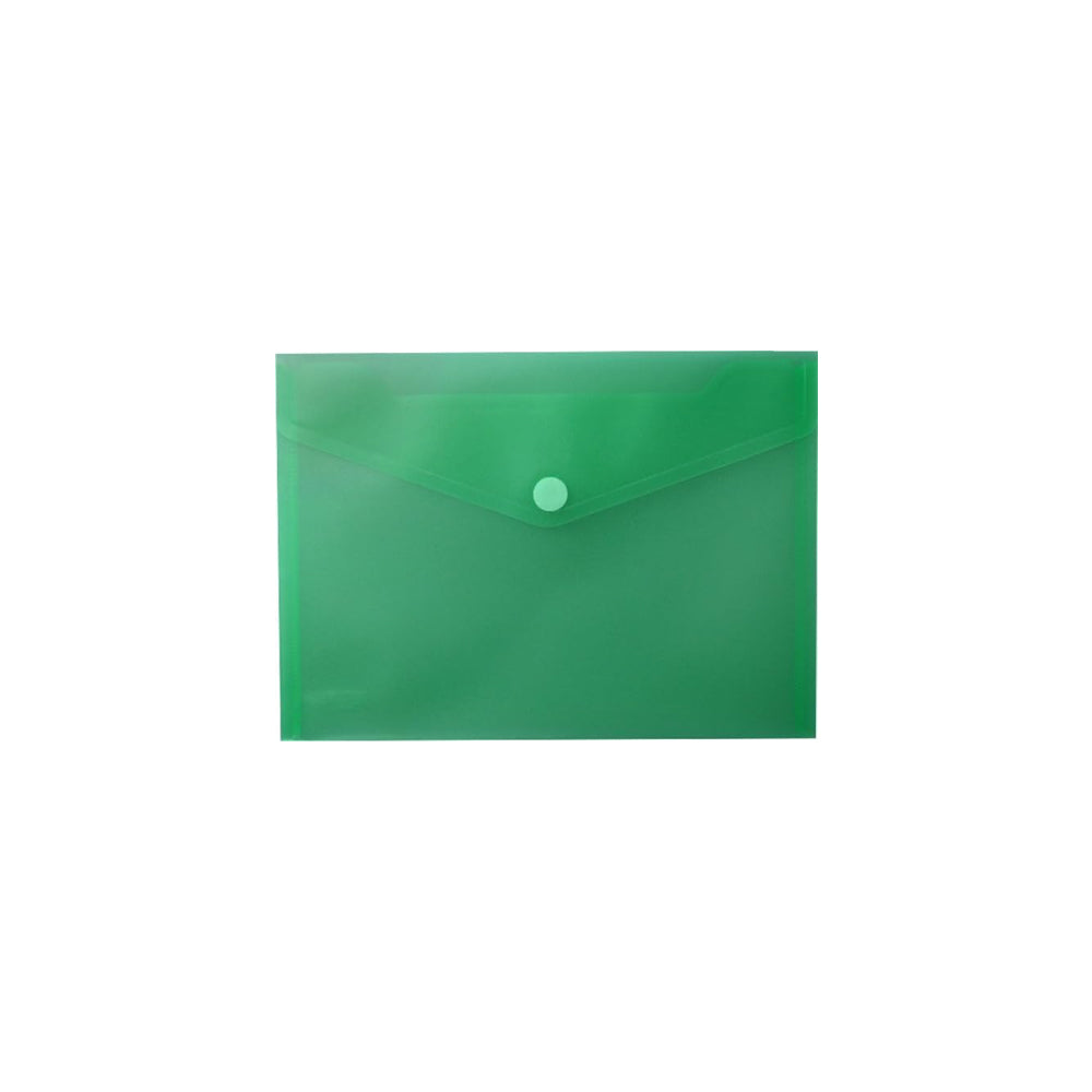 Bolsa 250x180mm A5 Envelope Fecho Velcro Plástico Verde Mate