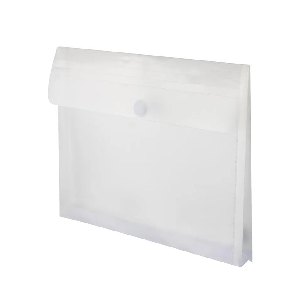 Bolsa 335x235mm A4 Envelope Fecho Velcro Plástico c/Fole