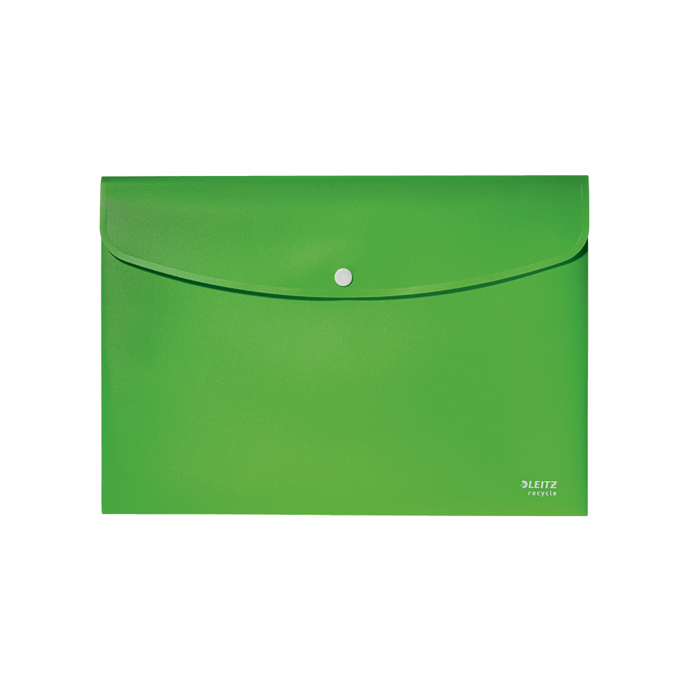 Bolsa 313x235mm A4 Envelope Fecho Botão Recycle Verde