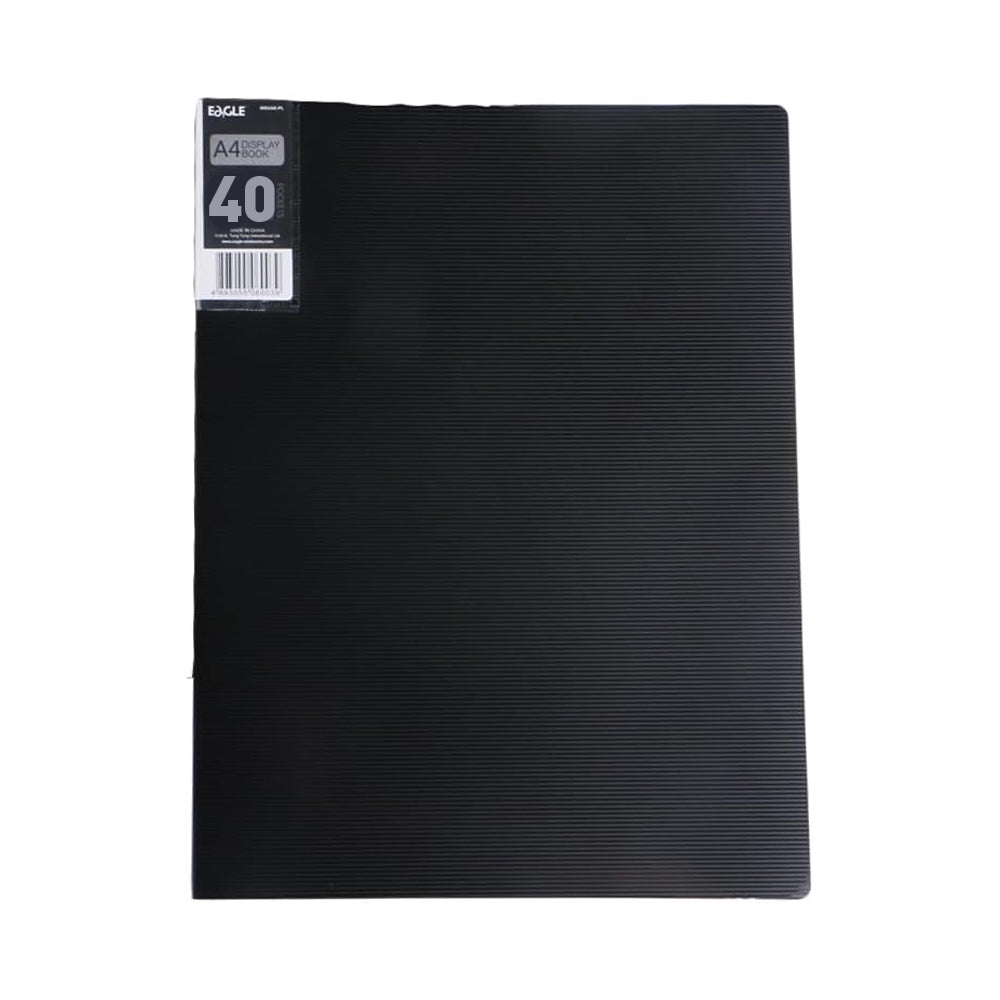 Pasta c/40 Bolsas 80 Páginas Catálogo Eagle A4 Preto
