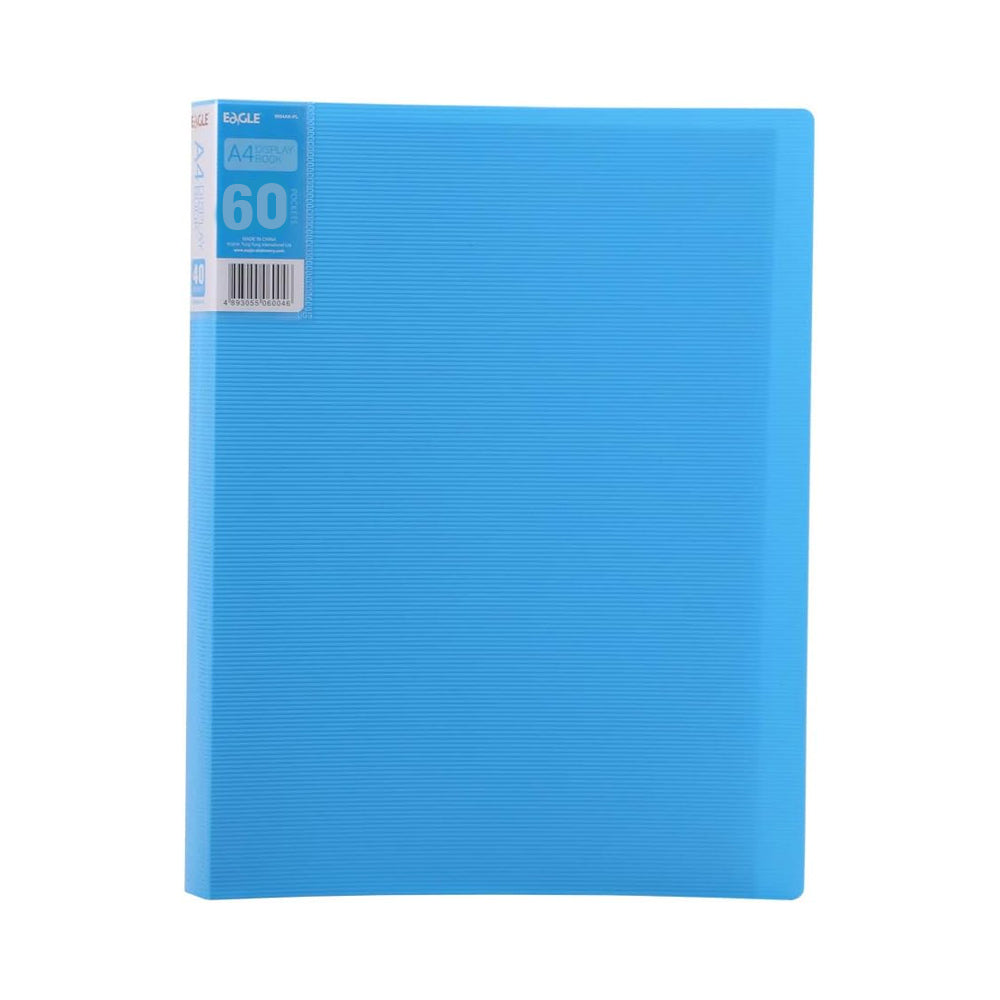 Pasta c/60 Bolsas 120 Páginas Catálogo Eagle A4 Azul