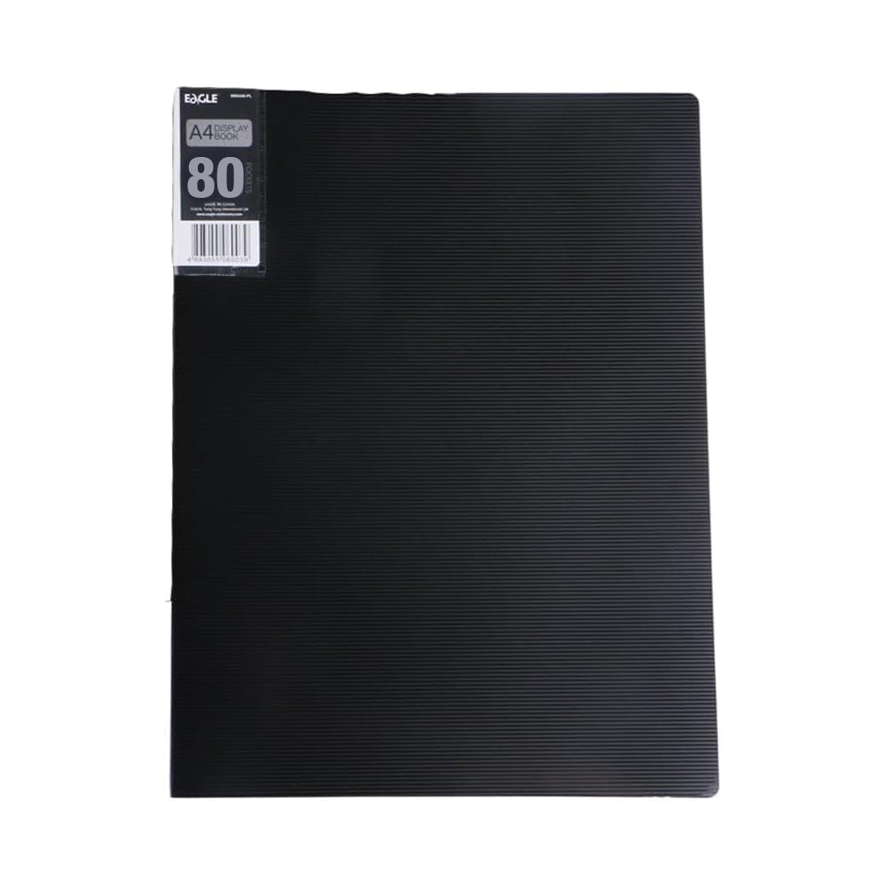 Pasta c/80 Bolsas 160 Páginas Catálogo Eagle A4 Preto