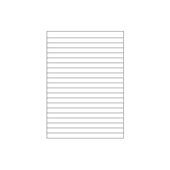 Caderno Papel Almaço A4 Pautado Branco s/Margem 5Fls