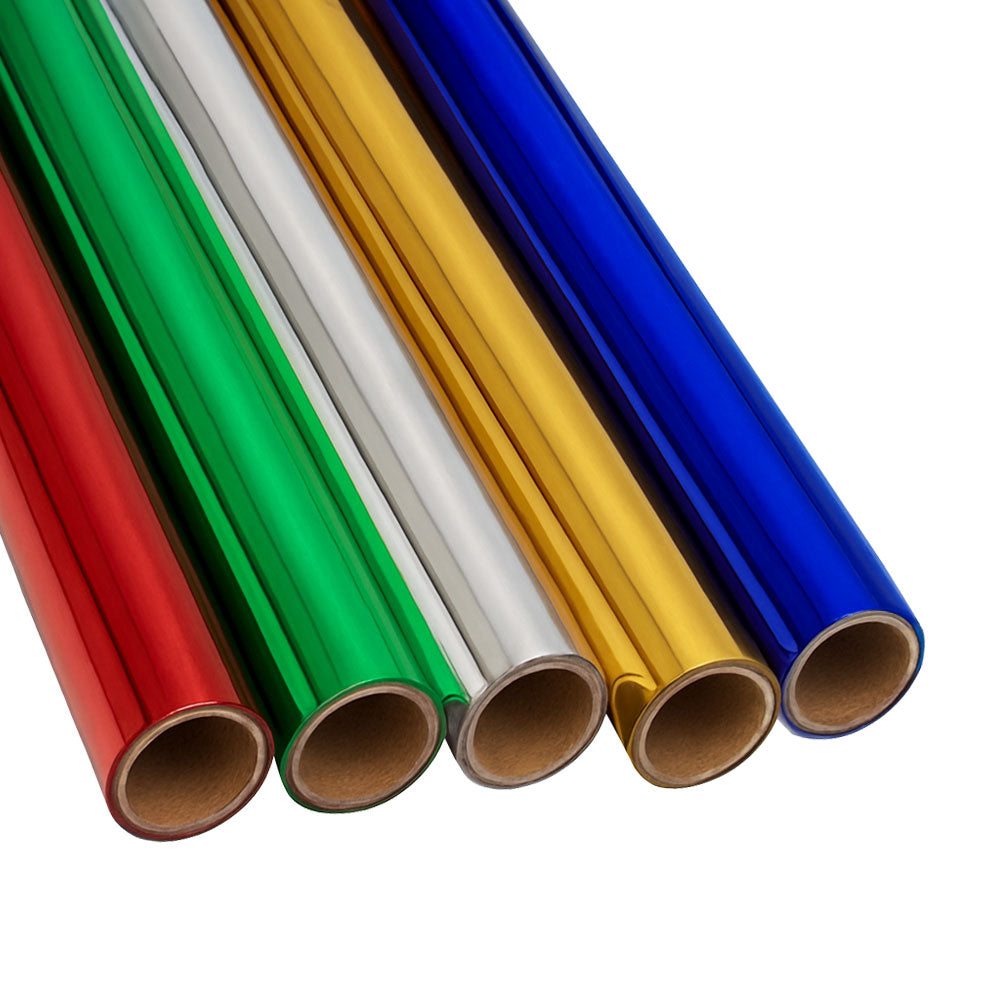 Papel Metalizado 50cmx2m Verde Rolo