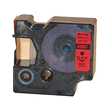 Fita 09mmx7m Preto/Vermelho Vinil 40917