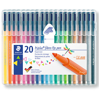 Marcador Feltro 020un Staedtler Triplus 323 Estojo Box