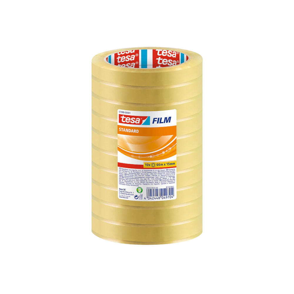 Fita Adesiva 15mmx66m Transparente Tesa 10 Rolos