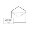 Envelopes 070x105mm A7 s/Janela s/Cola 080g Branco 100un