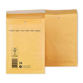 Envelope Almofadado 100x165mm Kraft 75g Nº000 1/A 10un