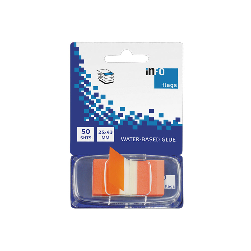 Separadores Film Adesivos 25x43mm Laranja 50un