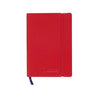 Bloco Notas Quadriculado A5 Semi Pele Vermelho 120Fls