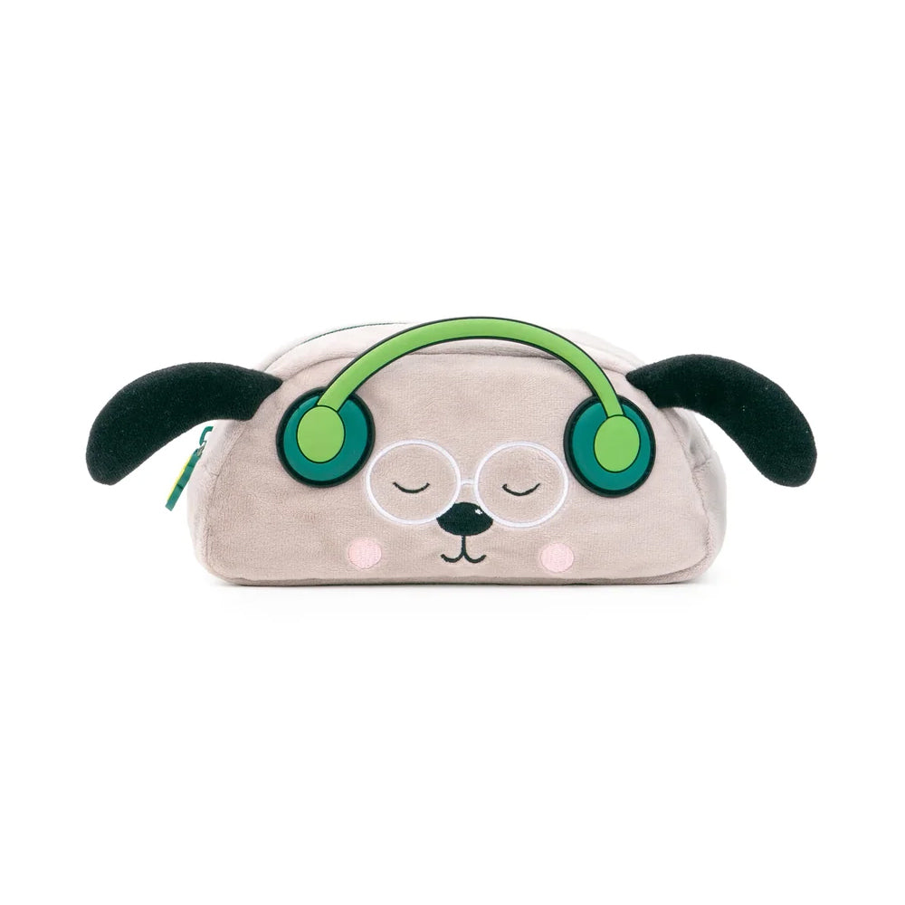 Estojo Retangular Ambar Dog Person Green Furry
