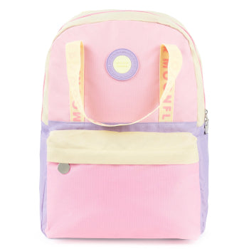 Mochila Escolar Ambar Pastel Campus Moonflower 25L