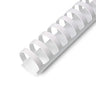 Argolas PVC Encadernar 19/20mm Branco 165 Folhas 100un