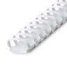 Argolas PVC Encadernar 38mm Ovais Branco 375 Folhas 50un