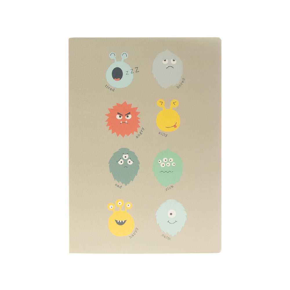 Caderno Agrafado A4 Pautado PP PLAY ME Monster 48Fls 1un