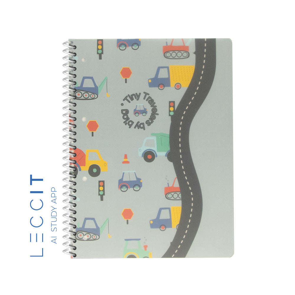 Caderno Espiral A4 Pautado PP PLAY ME Cars 80Fls 1un